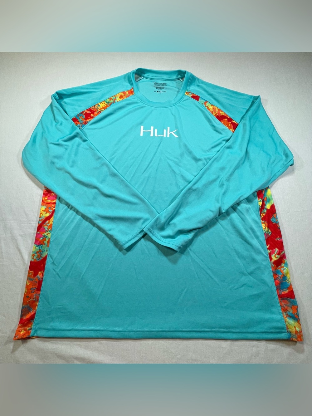 Huk Fishing Kryptek Performance Shirt Mens 2XL Activewear Coastal Airy Beach UPF